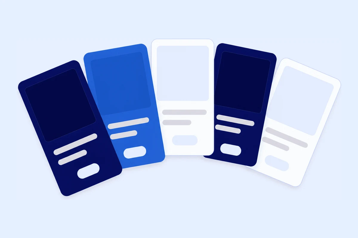 Illustration of tour listing cards fanned out, representing experiences published to the Zuru Marketplace